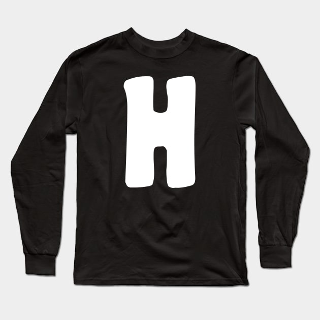 Letter H Long Sleeve T-Shirt by Xtian Dela ✅